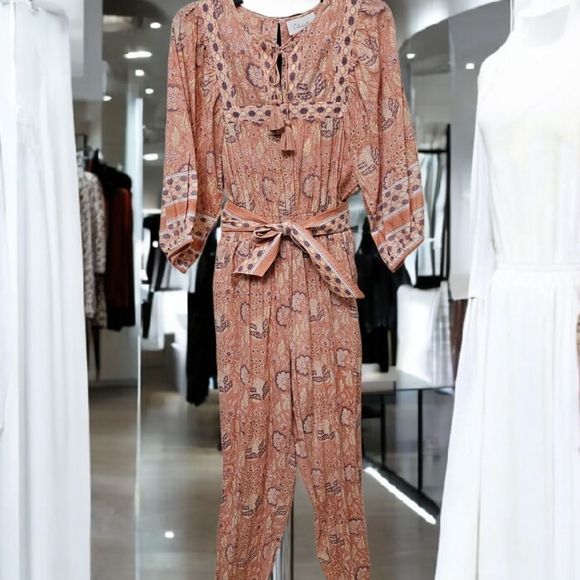 Cleobella Magdalena Bohemian Jumpsuit--Size Large - Picture 8 of 13